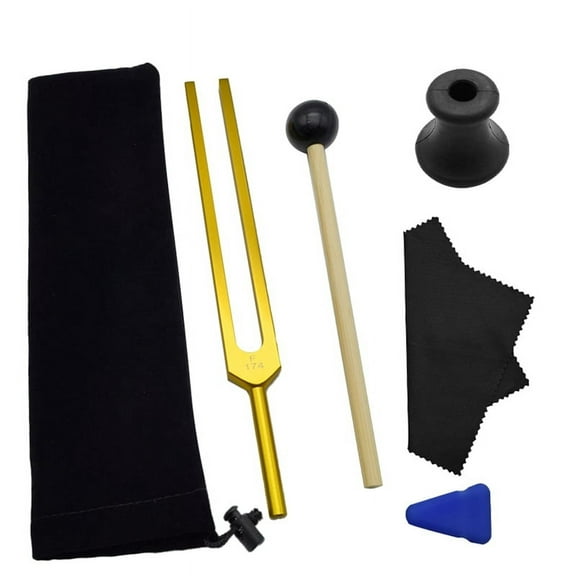 FA741HZ Tuning Fork Set,Tuning Fork for Healing Chakra,Sound Therapy,Keep Body,Mind and Spirit in Perfect Harmony,Gold