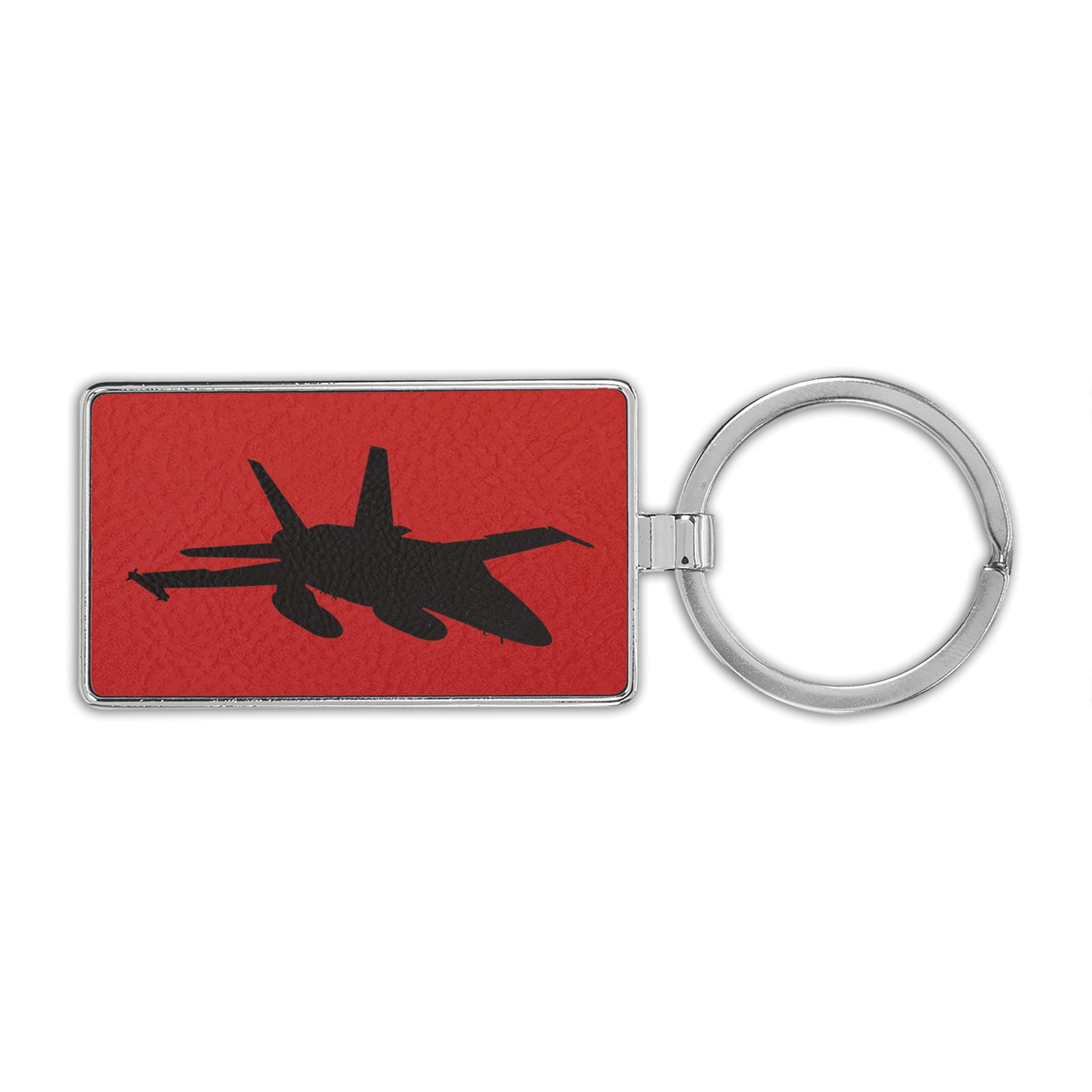 F-18 Hornet V2 Premium Leatherette Keychain f18 super hornet - Red ...
