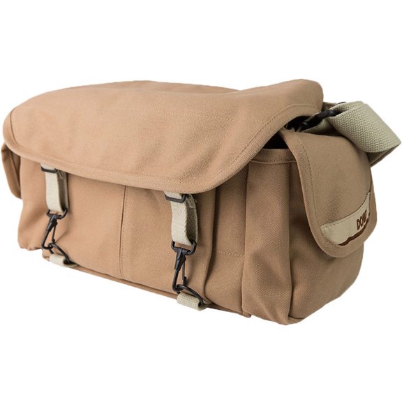 Domke F-2 original shoulder bag 700-02S (Sand) forCanon, Nikon, Sony, Leica, Fujifilm & Olympus DSLRor Mirrorless cameras with space for multiple lenses up to 300mm and accessories