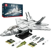 F-22 Fighter Jet Building Sets for Adults, Military Raptor Fighter Display Model 33020, Technical Military Plane Collectible Set