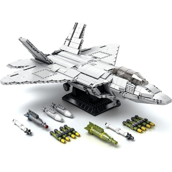 F-22 Raptor Fighter Building Block Set (1837 pieces)