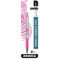 thumbnail image 1 of F-301 Ballpoint Pen Retractable Fine 0.7 m Black Ink Stainless Steel/pink Barrel | Bundle of 5 Each, 1 of 2