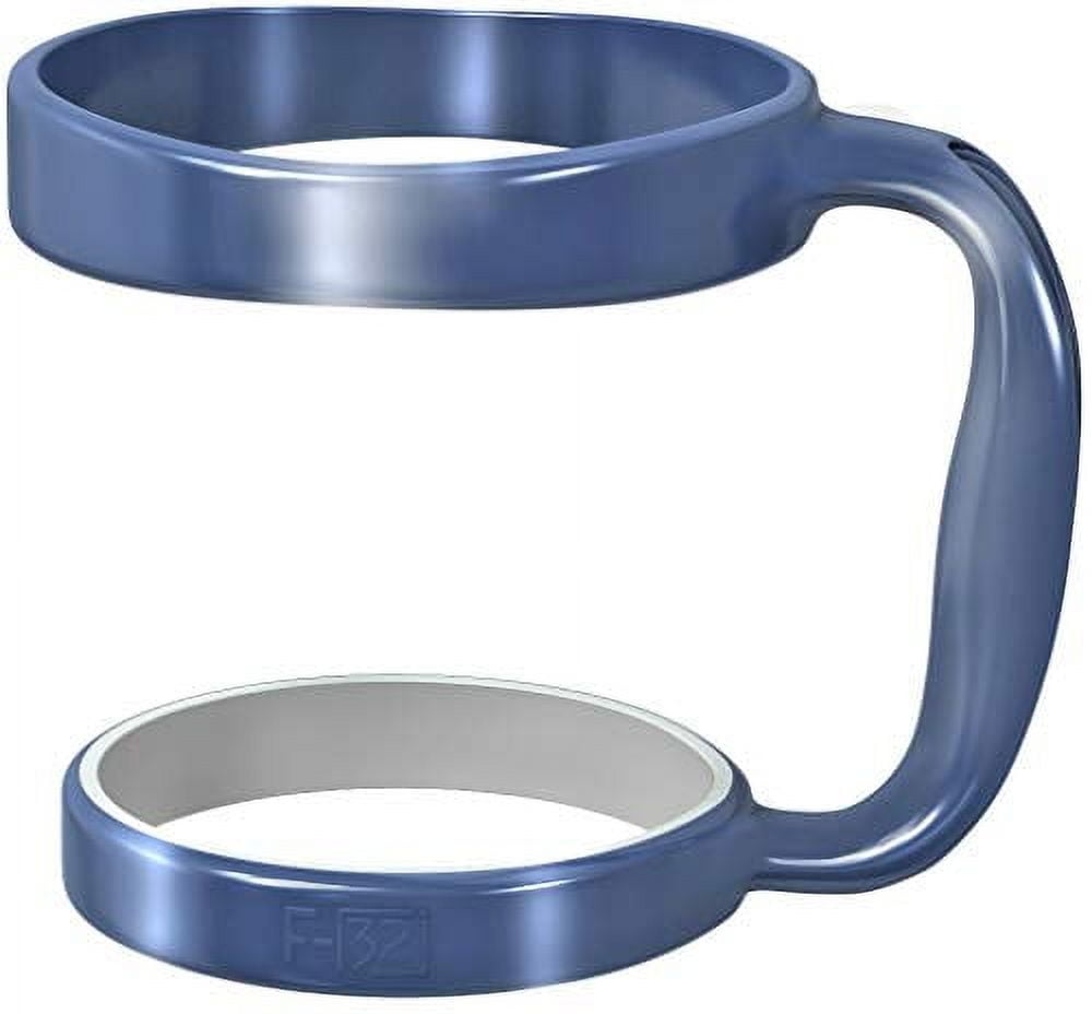 F-32 Handle | 19 COLORS | 20oz or 30oz size available | Fits YETI, BEAST, OZARK TRAIL, RTIC (PREVIOUS DESIGN) Rambler & More Tumbler Travel Mug | BPA FREE (20OZ, DEEP BLUE)