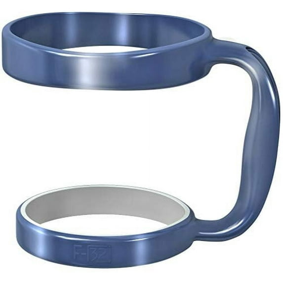 F-32 Handle | 19 COLORS | 20oz or 30oz size available | Fits YETI, BEAST, OZARK TRAIL, RTIC (PREVIOUS DESIGN) Rambler & More Tumbler Travel Mug | BPA FREE (20OZ, DEEP BLUE)