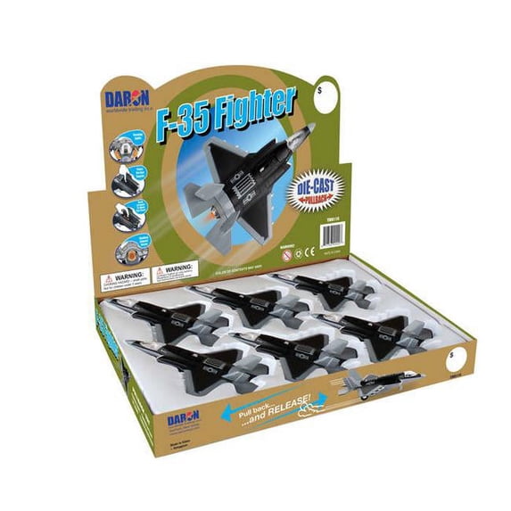 F-35 Jet Fighter Pullback with Lights & Sound - 6 Piece Counter Display