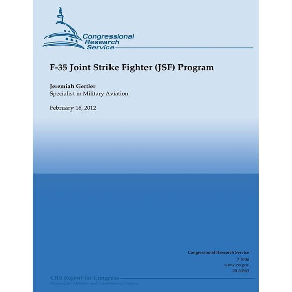F-35 Joint Strike Fighter (Jsf) Program