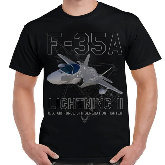 F-35 Lightning II Men's Shirt-Medium-Black