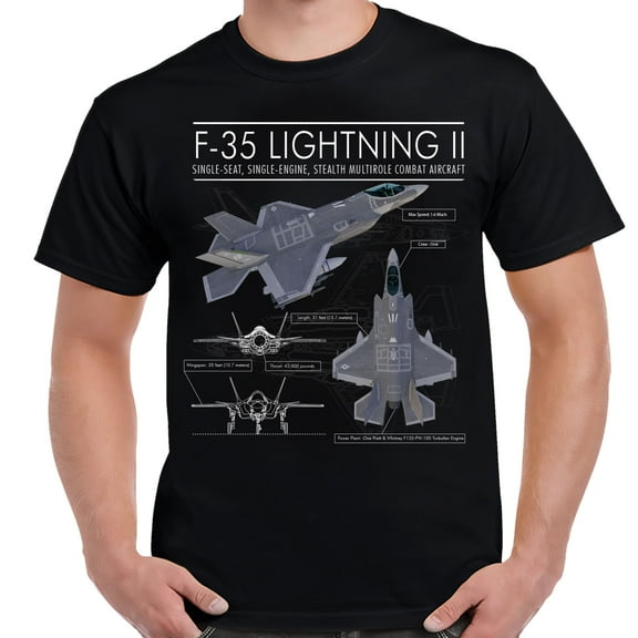 F-35 Lightning II Schematic Shirt-3XL