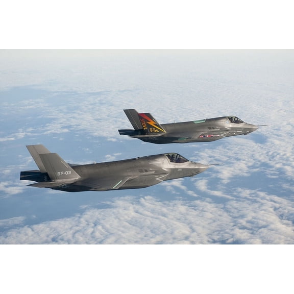 """F 35 Lightning ii Fighter Jet"" Canvas or Print Wall Art"