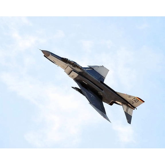 F-4 Phantom II Air Force Fighter Jet Style -1 - 20x30 Inch Glossy Laminated Aviation Poster - Stunning Detail and Bold Colors