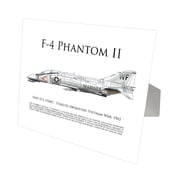 F-4 Phantom II White Aluminum Print