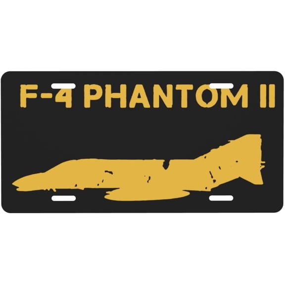 F-4 Phantom Ii License Plate, Decorative Front Plate, Car Decor, 6 x 12 in