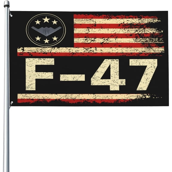 F-47 Fighter-Jet Aircraft flag Pro 47th President F-47 Jet-Fighter-Aircraft Yard Flag 3x5 Banner Outdoor Tapestry Sign With 2 Grommets
