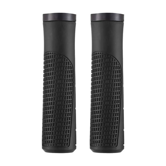 F-61 Black 22.2Mm Bike Handle Cover Rubber Ergonomic Design Non Slip Grip 130Mm Length Comfortable Material Universal Application For Road Mountain Bicycles #90II1