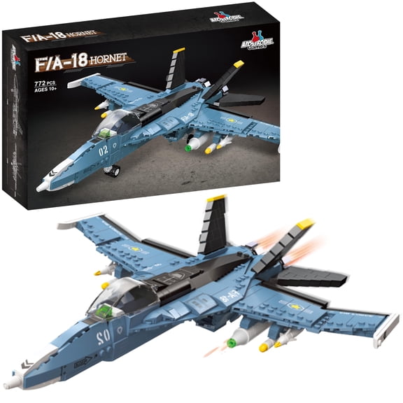 F/A-18 Hornet Fighter Jet Building Block Set - 772 Pcs