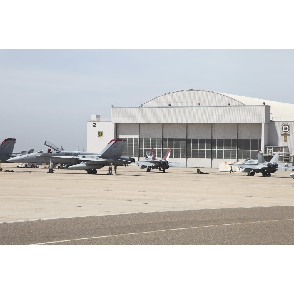 F/A-18 Hornets on the flight line at MCAS Miramar California Poster ...