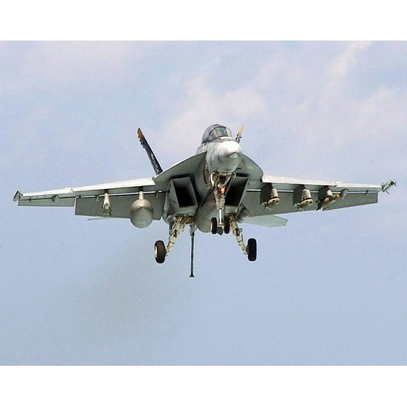 F/A-18F Super Hornet Landing Style -1 - 24x36 Inch Laminated Aviation Poster - Stunning Detail and Bold Colors