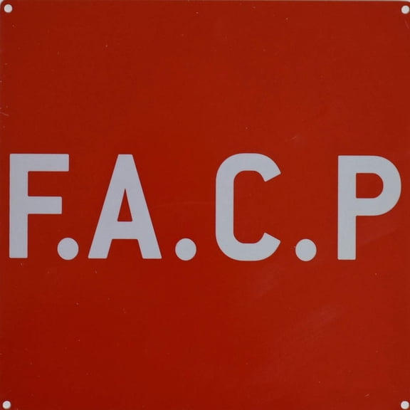 F.A.C.P Sign- FIRE Alarm Control Panel Sign (red 10x10 Aluminium Rust Free) (ref-2201)