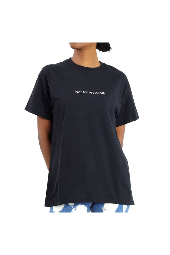 Black "Not For Reselling" T-Shirt, Size Small