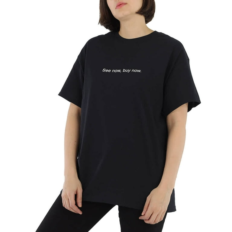 F.A.M.T. Black See Now Buy Now T Shirt Size X Small