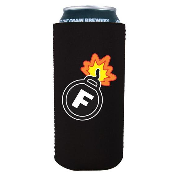 F Bomb 16 oz. Can Coolie (Black)