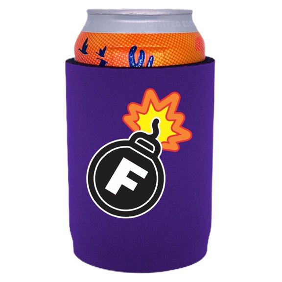 F Bomb Full Bottom Can Coolie (Purple)