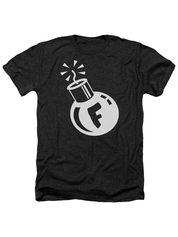 - F Bomb - Heather Short Sleeve Shirt - Large