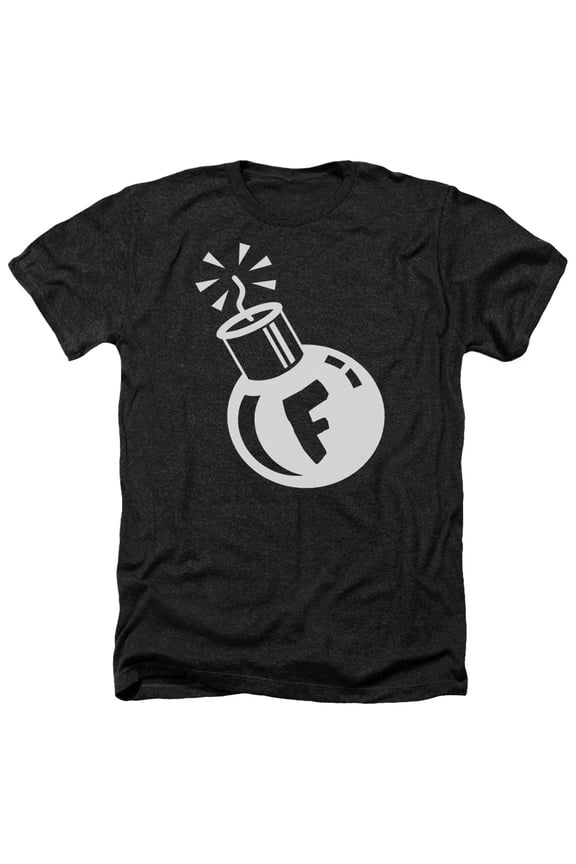 - F Bomb - Heather Short Sleeve Shirt - Large