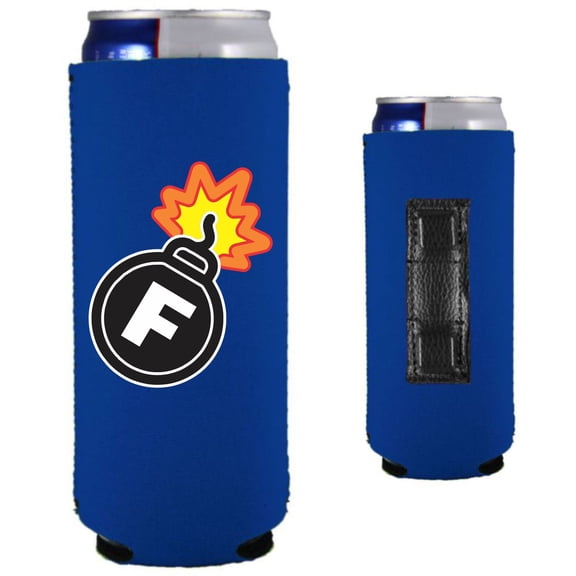 F Bomb Magnetic Slim Can Coolie (Royal)