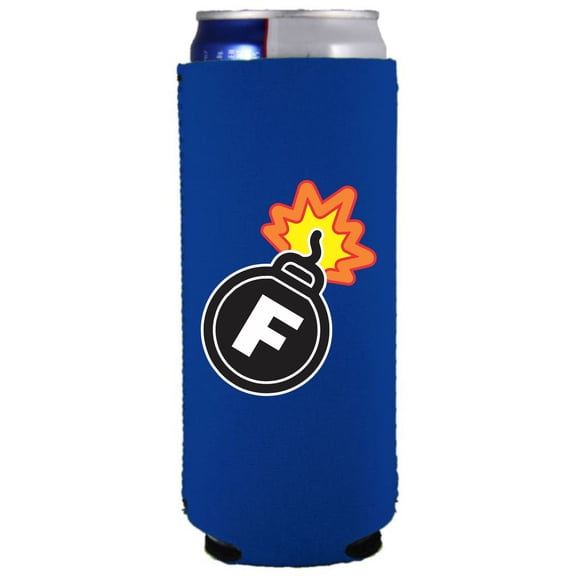 F Bomb Slim Can Coolie (Royal)
