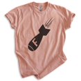 thumbnail image 1 of F-Bomb T-shirt, Unisex Women's Men's Shirt, Funny F-Bomb Pun Naughty Curse Cuss Word, Heather Sunset, Small, 1 of 6