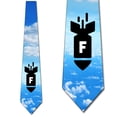 thumbnail image 1 of F-Bomb Ties Funny Mens Novelty Necktie by Three Rooker, 1 of 3
