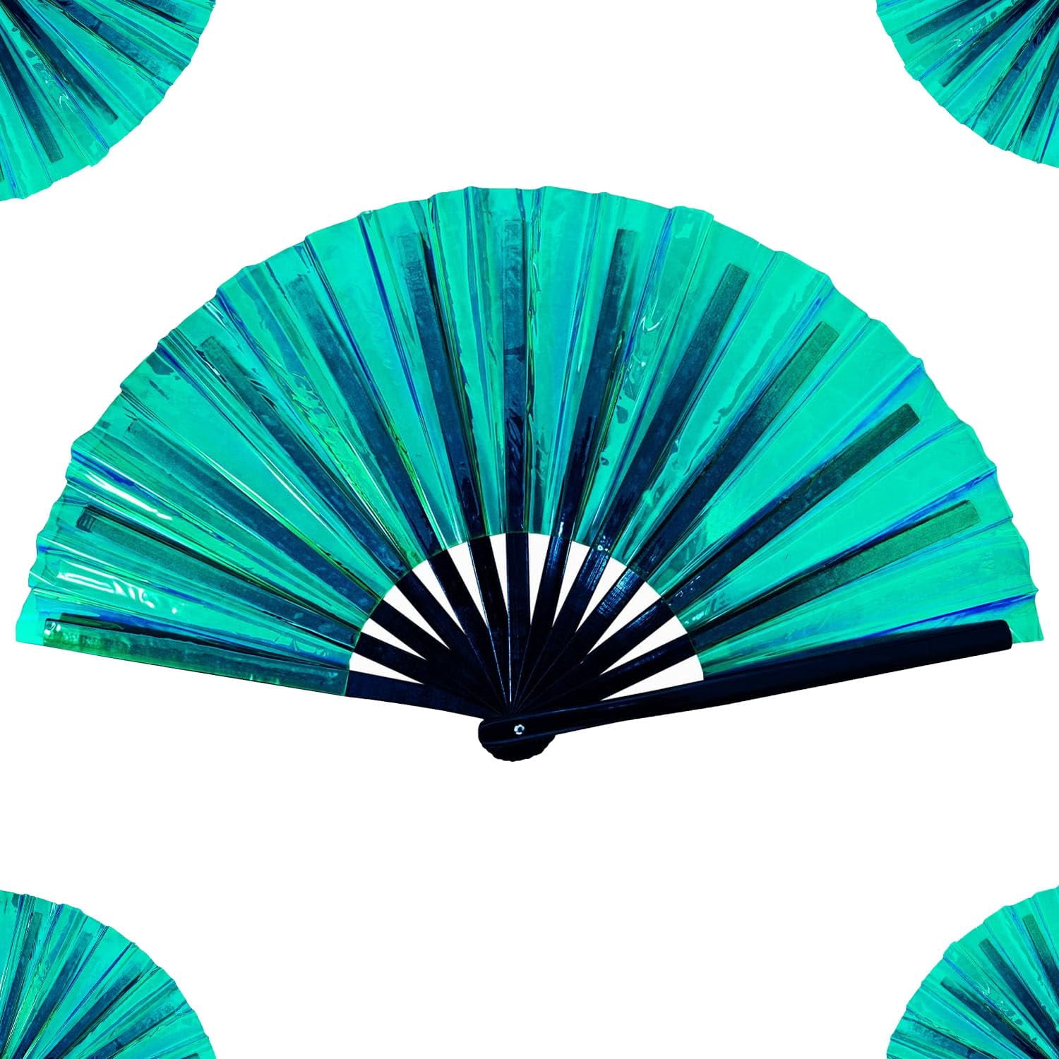 Floding Hand Fans F. Boots on The Ground Fan, Large Holographic Folding Hand Fan, Clap ...