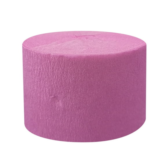 F Bright Pink Crepe Paper 1.77 Inches Wide For Crafting And Decorations