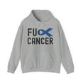 thumbnail image 1 of F Cancer Colon Cancer Awareness Unisex Hoodie, Fight Cancer Sweatshirt, 1 of 4