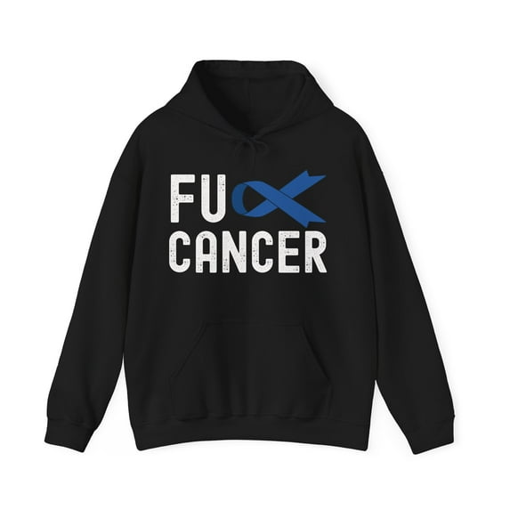 F Cancer Colon Cancer Awareness Unisex Hoodie, Fight Cancer Sweatshirt