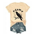 thumbnail image 1 of F Caw F Crow T Shirt, Cotton Comfort Classic Crew Neck, Casual Unisex Fit, Yellow 3XL, Size S-XXXL, 1 of 1