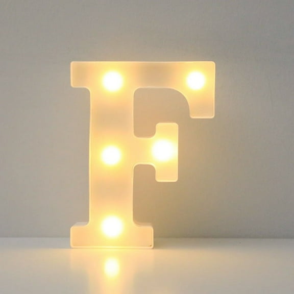 F Christmas Alphabet Led String Lights, Customizable Word Decor For Party Home