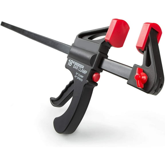 F Clamp ,Quick Grip Clamps, 18 Inch Bar Clamps Quick Ratchet Release Woodworking DIY Hand Tool Kit for Wood Durable and Easy to Operate