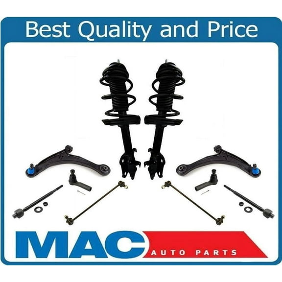 F Coil Spring Struts Mounts For 06-14 Ridgeline 4x4 Control Arm Ball Joints 10Pc