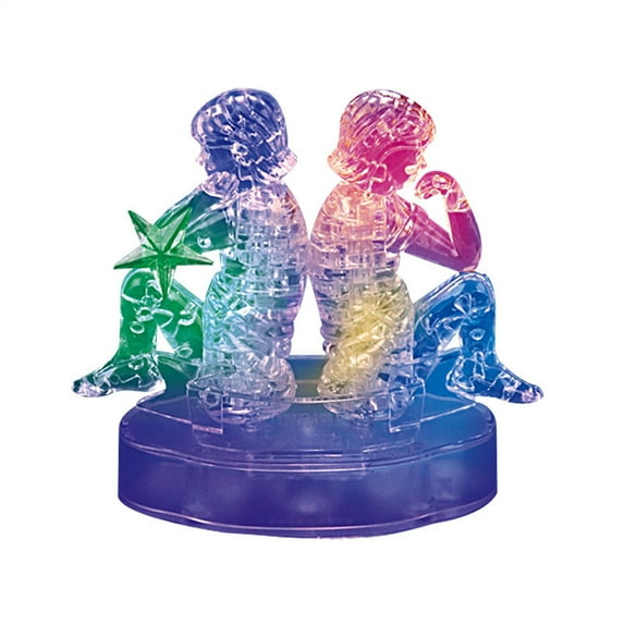 F Crystal Jigsaw Puzzle Assembly Kit With Led Light Zodiac Theme