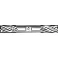 thumbnail image 1 of F&D Tool 18034-F216 Double End Right Hand Four Flute Endmill, High Speed Steel - 0.484 dia. x 0.50 Shank dia. x 1 Flute Length x 4.125 OAL, 1 of 1