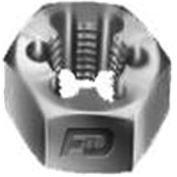 F&D Tool 33091 Hexagon Rethreading Dies, Carbon Steel - 0.25-20 Size x 0.25 Thickness - Series 276