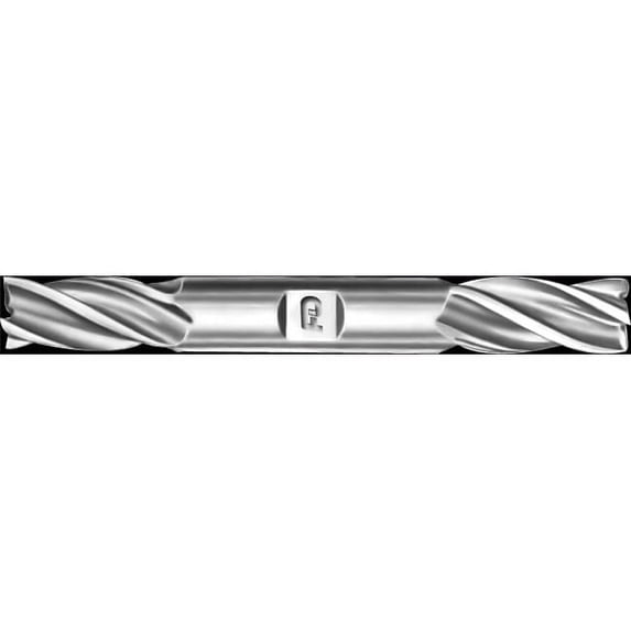 F&D Tool Double End Right Hand Four Flute Endmill, High Speed Steel - 1 dia. x 1 Shank dia. x 1.875 Flute Length x 6.50 OAL