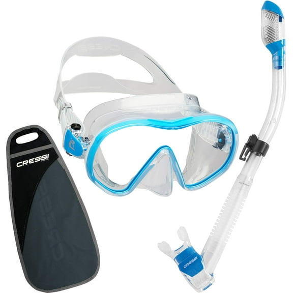 Cressi F-Dual Mask and Supernova Dry Snorkel