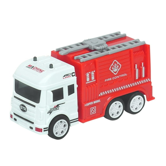 F Diecast Fire Engineering Vehicle Toy Inertial Drive For Preschool Children Multicolor Gift For Kids