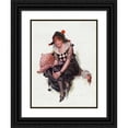thumbnail image 1 of F. Earl Christy 12x14 Black Ornate Wood Framed Double Matted Museum Art Print Titled: Some-Body Home (1914), 1 of 5