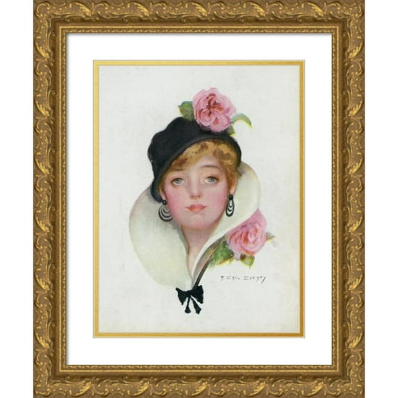 F. Earl Christy 19x24 Gold Ornate Framed and Double Matted Museum Art Print Titled - Nobody Home! (1914)