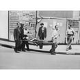 thumbnail image 1 of F.F.I. Partisan Carried On Stretcher History (36 x 24), 1 of 2