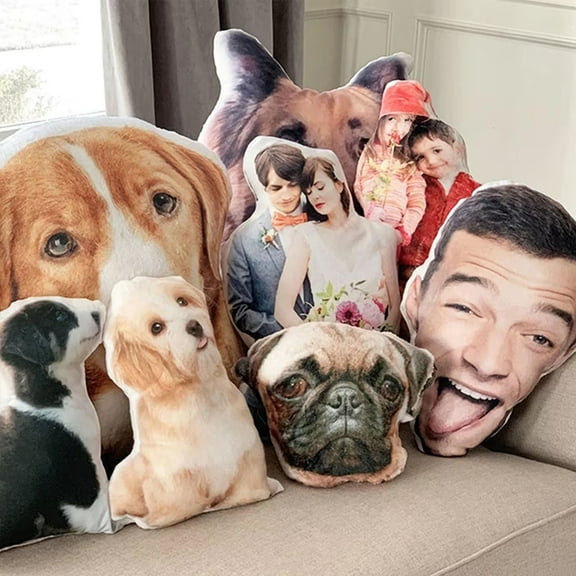 F FANTASY'ART 8 in Customized Photo Only Head Decorative Pillow